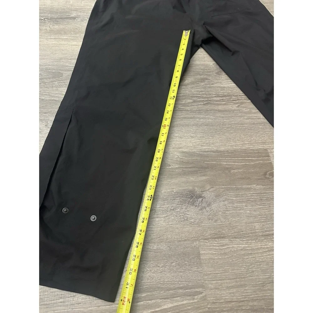 Dryjoys By Footjoy Golf Rain Pants Mens 34x32 Black Snap Zip Bottoms Adjustable